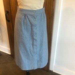 Wool Midi Skirt